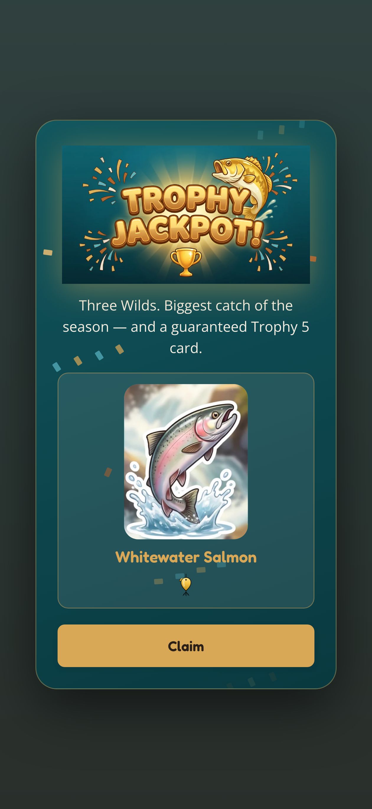Trophy Jackpot celebration